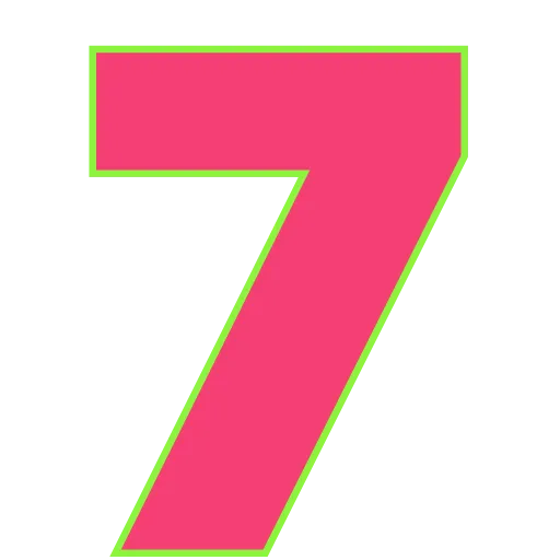 Стикер 41 Elastic Letters Pink