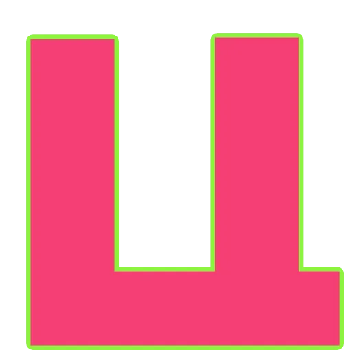 Стикер 24 Elastic Letters Pink