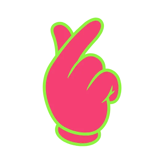 Стикер 44 Elastic Letters Pink