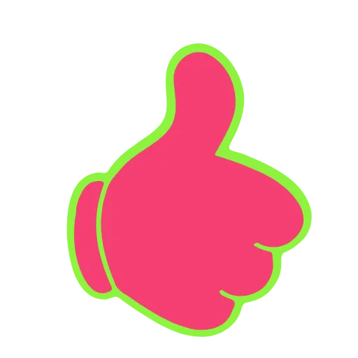 Стикер 46 Elastic Letters Pink
