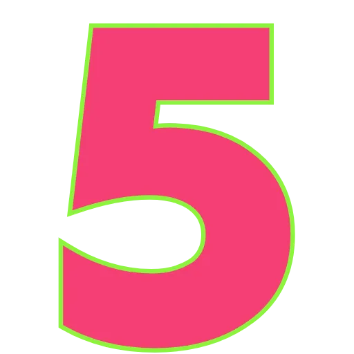 Стикер 39 Elastic Letters Pink