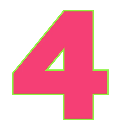 Стикер 38 Elastic Letters Pink