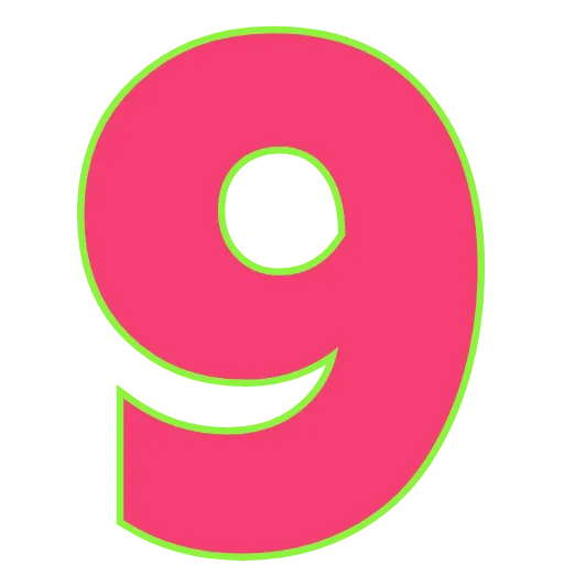 Стикер 43 Elastic Letters Pink