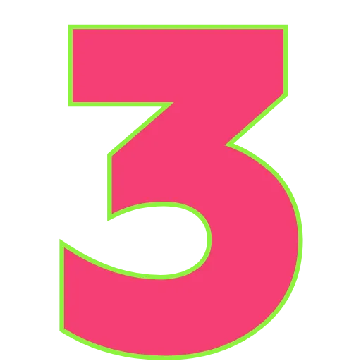 Стикер 37 Elastic Letters Pink