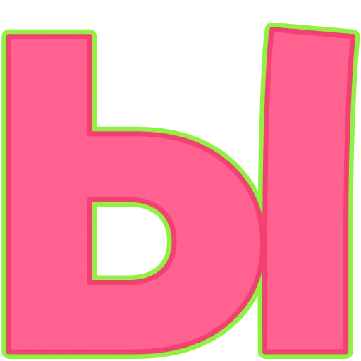 Стикер 29 Elastic Letters Pink
