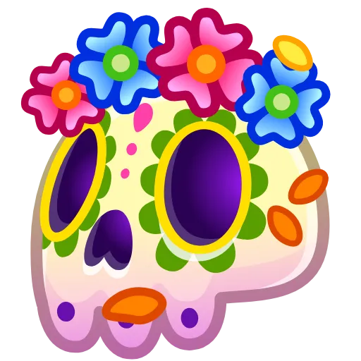 Стикер 4 Electric Skull