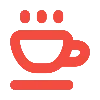 ☕️ Эмодзи «Набор эмоджя для оформления в красном цвете» для Telegram