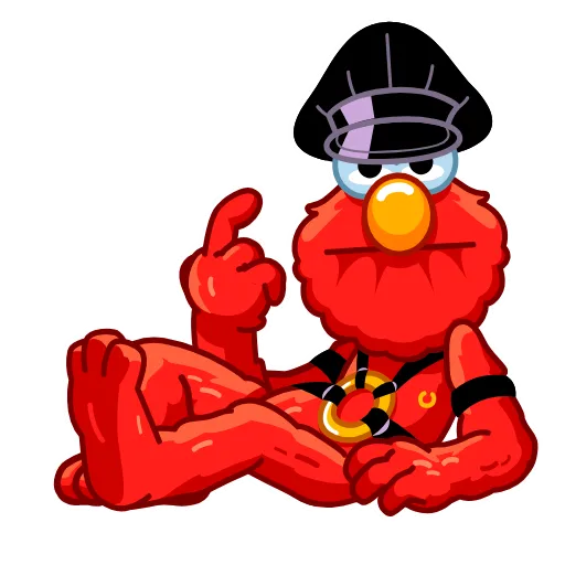 Стикер 17 Elmo Sesame