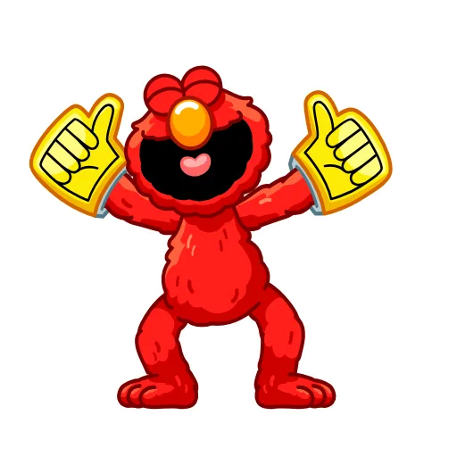 Стикер 3 Elmo Sesame