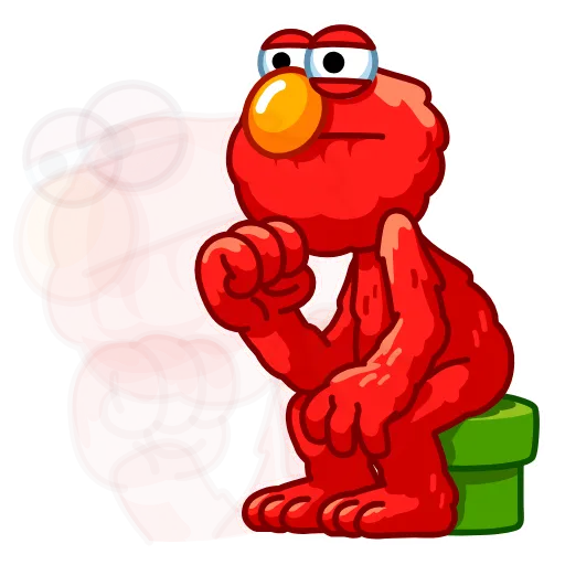 Стикер 8 Elmo Sesame