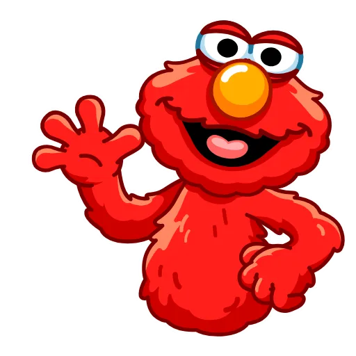 Стикер 5 Elmo Sesame
