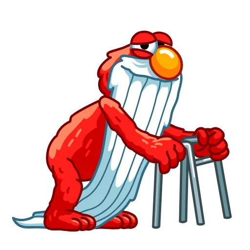 Стикер 10 Elmo Sesame