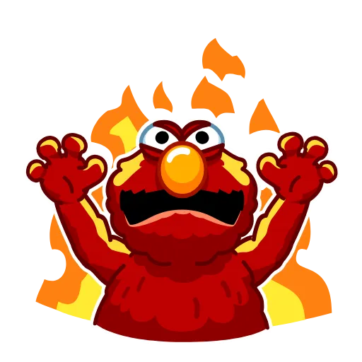 Стикер 16 Elmo Sesame