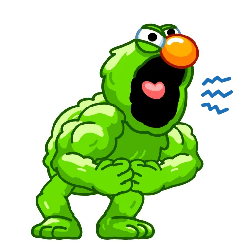 Стикер 19 Elmo Sesame