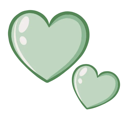 🌸 Эмодзи «Зелёные векторные буквы, иконки» для Telegram