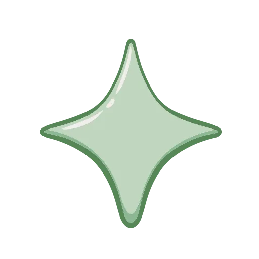 🌸 Эмодзи «Зелёные векторные буквы, иконки» для Telegram