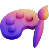 Стикер 23 3D