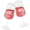 🍷 Эмодзи «Весенние буквы, цветы» для Telegram