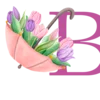 🌷 Эмодзи «Весенние буквы, цветы» для Telegram