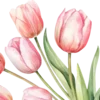 🌷 Эмодзи «Весенние буквы, цветы» для Telegram