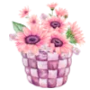 💐 Эмодзи «Весенние буквы, цветы» для Telegram