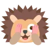 Стикер 44 Ёжики