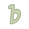 🐿️ Эмодзи «Зелёные и коричневые буквы» для Telegram