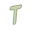 🐿️ Эмодзи «Зелёные и коричневые буквы» для Telegram