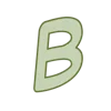 🐿️ Эмодзи «Зелёные и коричневые буквы» для Telegram