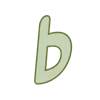 🐿️ Эмодзи «Зелёные и коричневые буквы» для Telegram