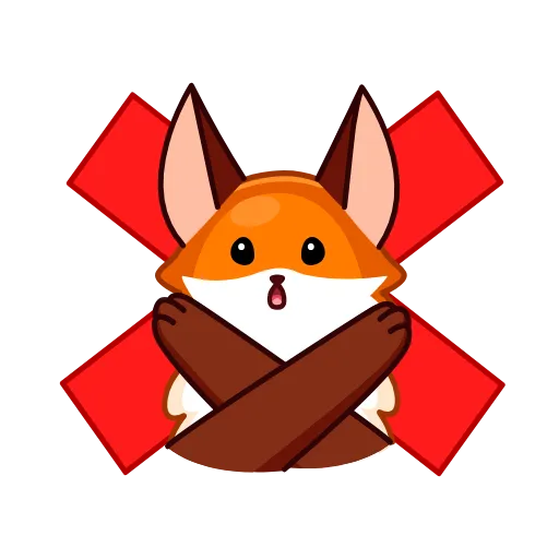 Стикер 22 Red Fox