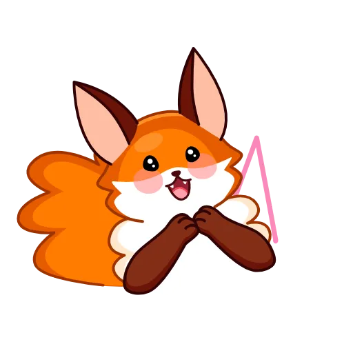 Стикер 16 Red Fox