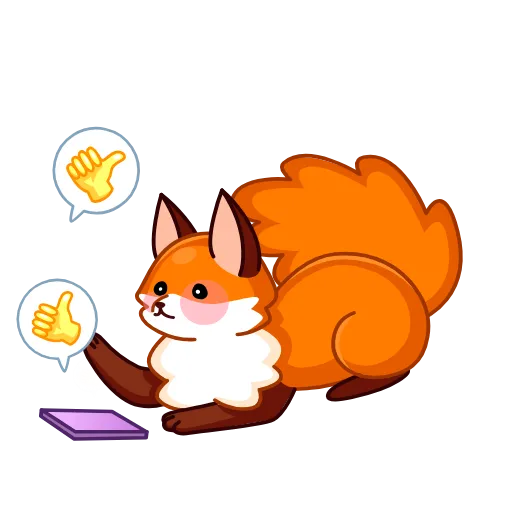 Стикер 5 Red Fox