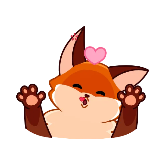 Стикер 4 Red Fox