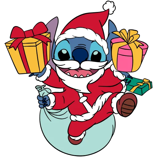 Стикер 11 Stitch Xmas