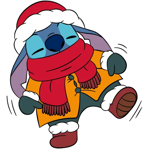 Стикер 13 Stitch Xmas
