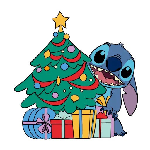 Стикер 19 Stitch Xmas
