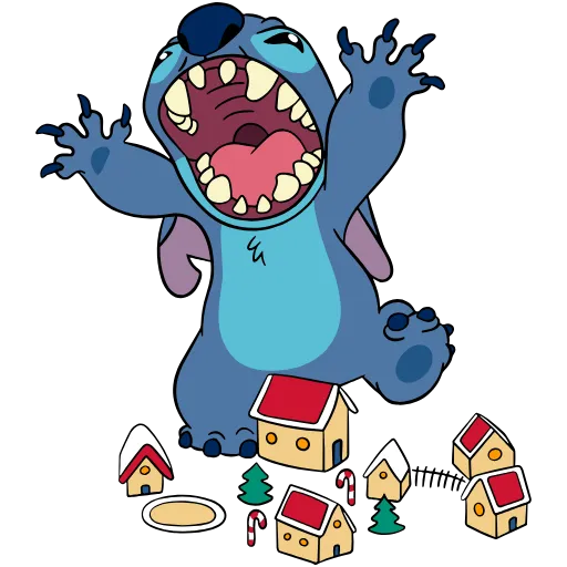 Стикер 56 Stitch Xmas