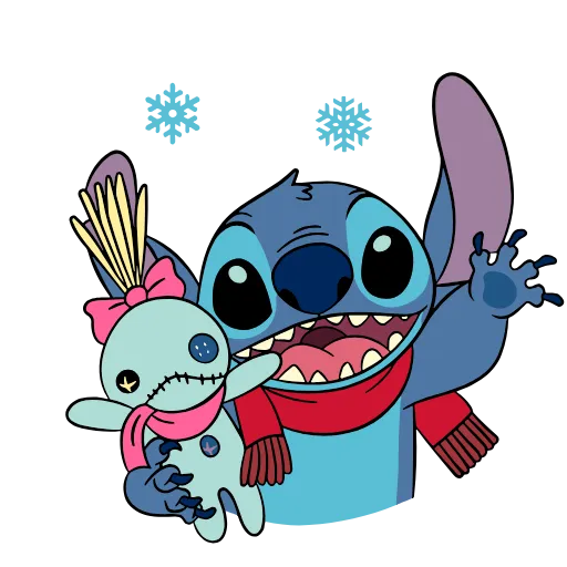 Стикер 50 Stitch Xmas