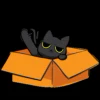 Стикер 14 Black Cat