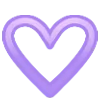 💗 Эмодзи «Буквы и оформление фиолтового цвета» для Telegram