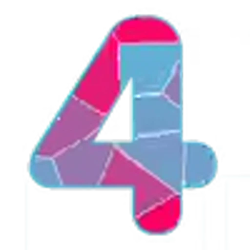 4️⃣ Эмодзи «Анимированные розово-синие буквы» для Telegram