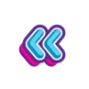 😊 Эмодзи «Синие буквы с обводкой» для Telegram