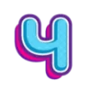 😊 Эмодзи «Синие буквы с обводкой» для Telegram