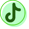 😊 Эмодзи «Зелёные буквы в кружочках» для Telegram