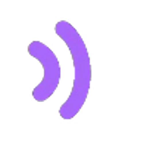 🔊 Эмодзи «Буквы, таблички, анимированные в фиолетовом цвете» для Telegram