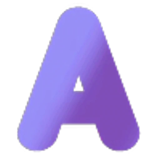 Стикерпак Буквы, таблички, анимированные в фиолетовом цвете для Telegram