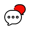 😊 Эмодзи «Черные буквы на красном фоне» для Telegram