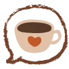 ☕️ Эмодзи «Коричневые буквы, цифры, иконки в осннней тематике» для Telegram