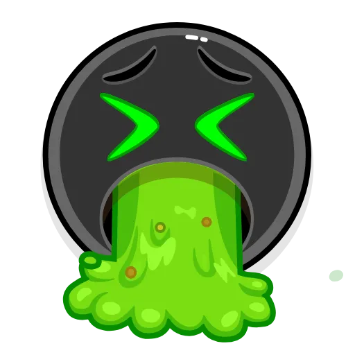 Стикер 13 Emojis Toxic